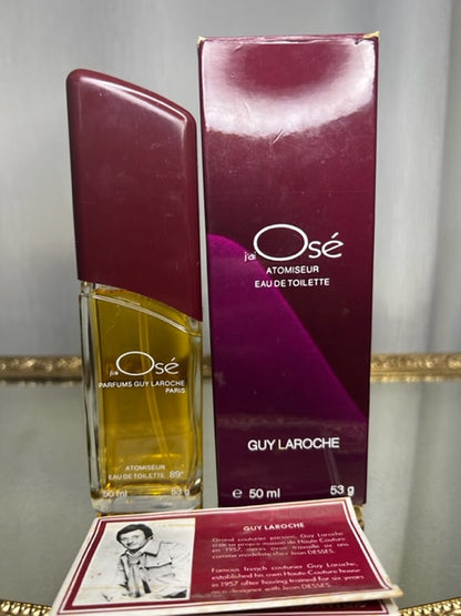 J'ai Osé Parfum Guy Laroche eau de toilette 53 g (50 ml) édition originale vintage 1978.