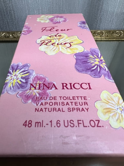 Fleur de Fleurs de Nina Ricci edt 48 ml. Vintage original 1985. Flacon scellé