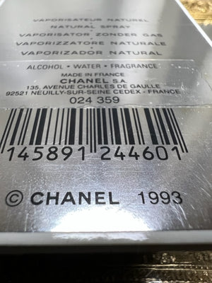 Egoiste Platinum Chanel edt 100 ml. Vintage original 1993. Sealed bottle