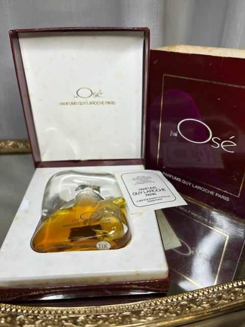 J’ai Osé Guy Laroche extrait de parfum 14 ml. Édition vintage 1978. Flacon scellé.
