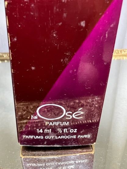 J’ai Osé Guy Laroche extrait de parfum 14 ml. Édition vintage 1978. Flacon scellé.