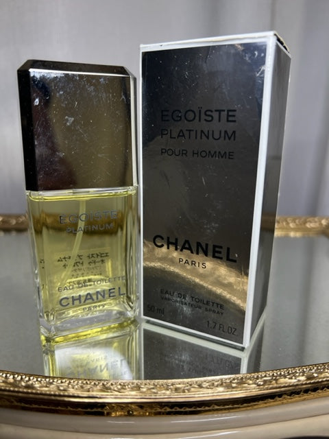 Chanel ÉGOÏSTE Platinum edt 50 ml. Extrêmement rare, original 1993. Flacon scellé.