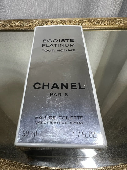 Chanel ÉGOÏSTE Platinum edt 50 ml. Extrêmement rare, original 1993. Flacon scellé.