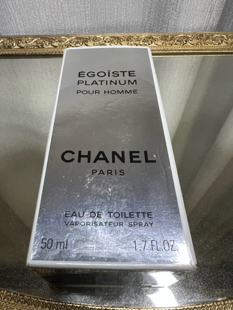 Chanel EGOISTE Platinum edt 50 ml. Extremely rare original 1993. Sealed bottle.