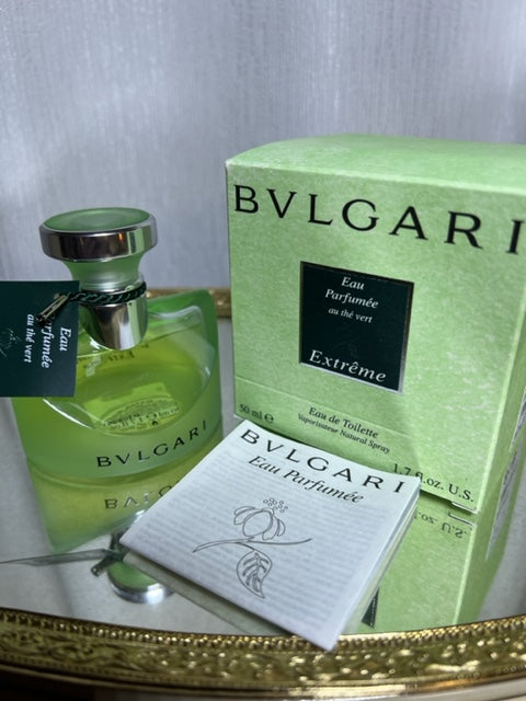 Bvlgari Eau Parfumee au The Vert Extreme 50 ml. Vintage original 1996. Sealed bottle