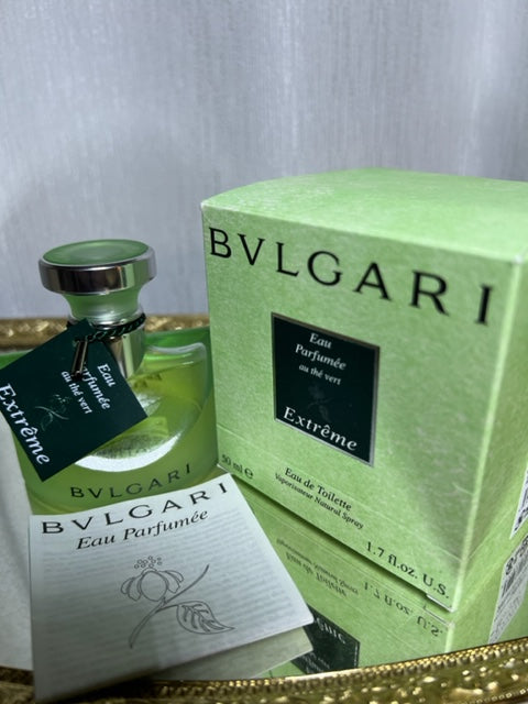 Bvlgari Eau Parfumee au The Vert Extreme 50 ml. Vintage original 1996. Flacon scellé