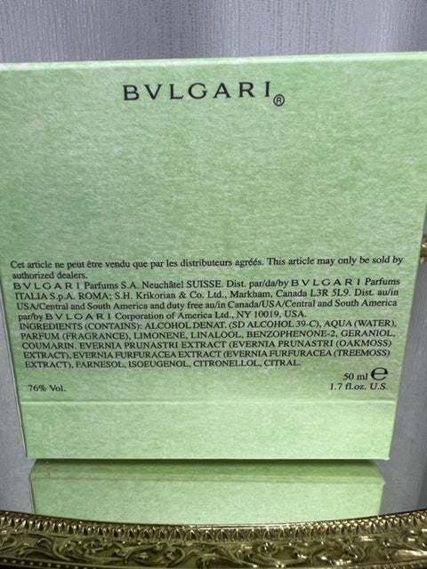 Bvlgari Eau Parfumee au The Vert Extreme 50 ml. Vintage original 1996. Flacon scellé