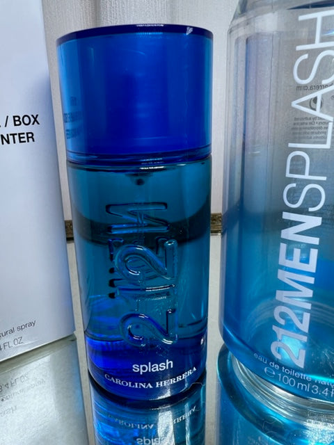 212 Men Splash Carolina Herrera edt 100 ml. Millésime 2007 original. Flacon scellé