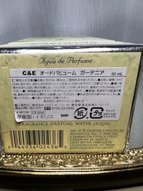 Gardenia Crabtree & Evelyn edp 50 ml. Vintage 2005. Flacon scellé