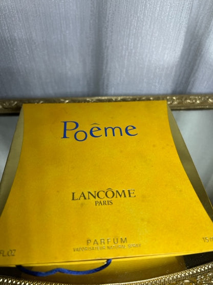 Poème Lancôme parfum pur 15 ml. Édition originale vintage, flacon scellé
