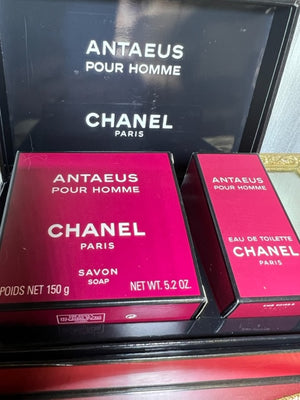 Antaeus Chanel perfume set edt and perfume savon. Sealed. Vintage