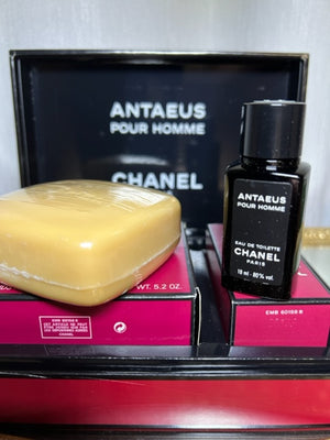 Antaeus Chanel perfume set edt and perfume savon. Sealed. Vintage