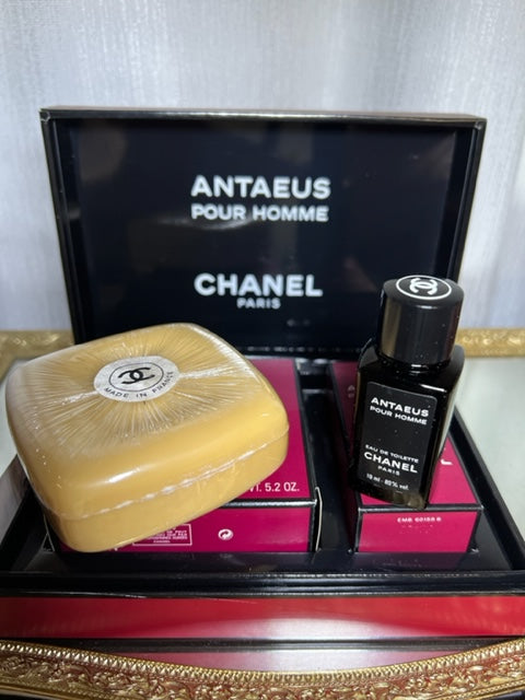 Antaeus Chanel perfume set edt and perfume savon. Sealed. Vintage