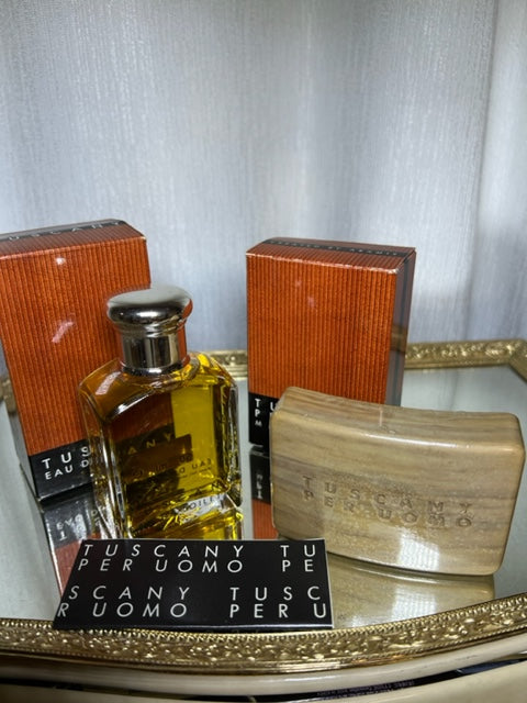 Tuscany per Uomo Aramis  edt 50 ml and perfume savon 100 g Vintage