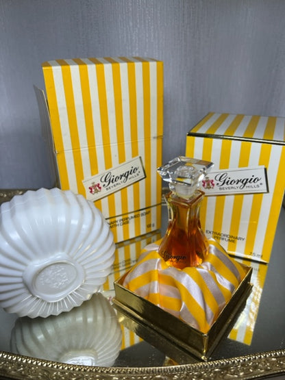 Giorgio Beverly Hills extrait 7,5 ml et savon parfumé 100 g. Vintage