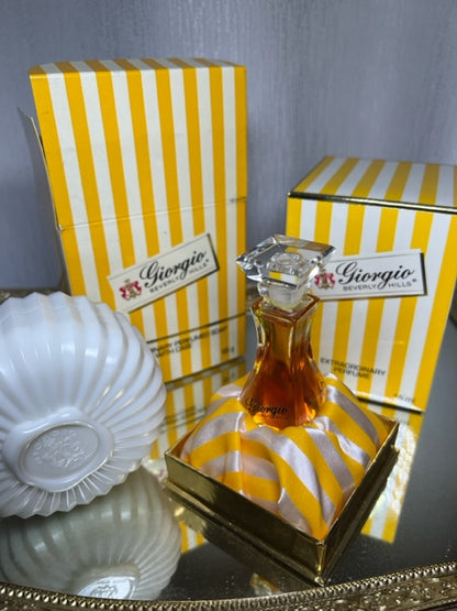 Giorgio Beverly Hills extrait 7,5 ml et savon parfumé 100 g. Vintage