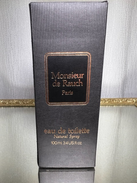 Monsieur De Rauch eau de toilette 100 ml. Vintage années 1970. Flacon scellé.