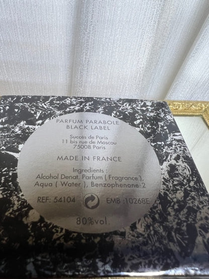 Parabole Black Label Succes de Paris edp 50 ml. Vintage, édition limitée.