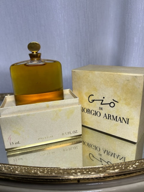 Gio de Giorgio Armani pure parfum 15 ml. Vintage 1991. Sealed bottle