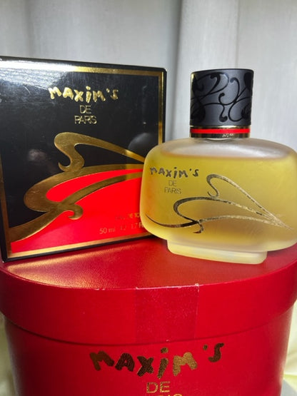 Maxim's de Paris edt 50 ml. Vintage années 90. Coffret scellé neuf