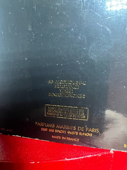 Maxim's de Paris edt 50 ml. Vintage années 90. Coffret scellé neuf