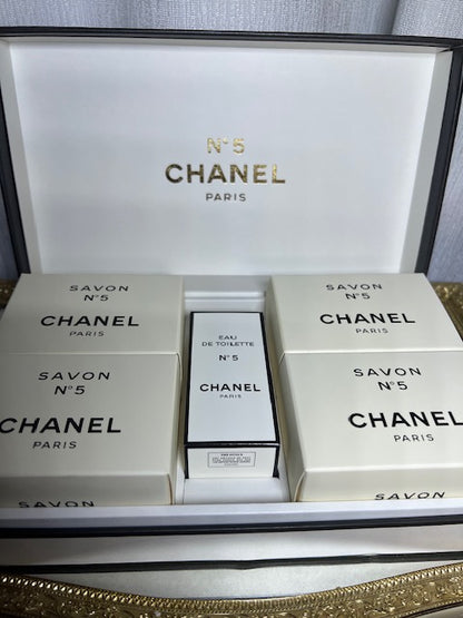 Cofanetto profumo Chanel n. 5. Raro, vintage anni '70. Sigillato