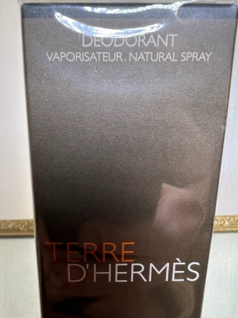 Terre d’Hermes deodorant 50 ml. Extremely rare vintage original first edition. Sealed