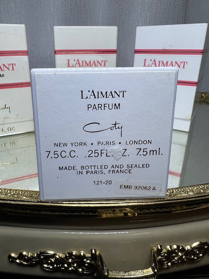 Coty L’Aimant extrait 7,5 ml. Vintage 1970. Flacon scellé