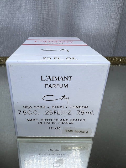Coty L’Aimant extrait 7,5 ml. Vintage 1970. Flacon scellé