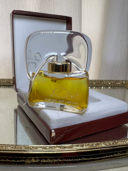 J'ai Osé Parfum Guy Laroche Pure parfum 7 ml. Rare, vintage, original 1978.
