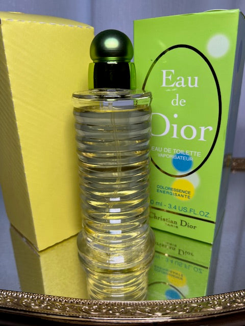 Eau de Dior Coloressence Energizing edt 100 ml. Vintage first edition.