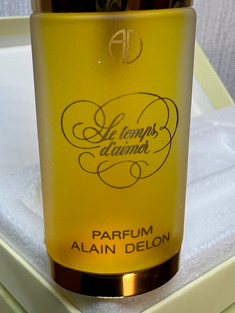 Le Temps D'Aimer Alain Delon extrait 10 ml. Vintage 1981. Flacon scellé