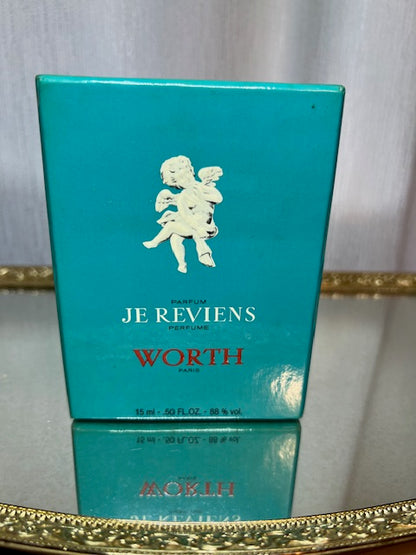 Worth Je Reviens extrait 15 ml. Vintage 1970. Sealed bottle.