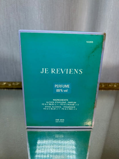 Worth Je Reviens extrait 15 ml. Vintage 1970. Sealed bottle.