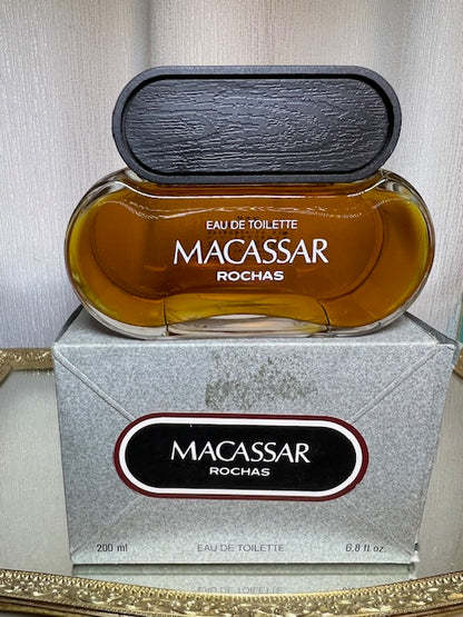 Macassar Rochas edt 200 ml. Rare vintage 1980. Flacon scellé.
