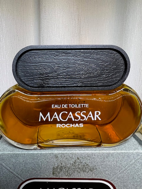 Macassar Rochas edt 200 ml. Rare vintage 1980. Sealed bottle.