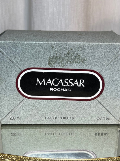 Macassar Rochas edt 200 ml. Rare vintage 1980. Flacon scellé.