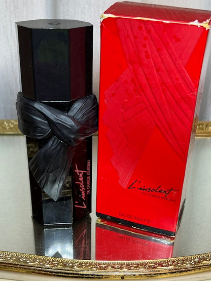 Charles Jourdan l’Insolent edt 50 ml. Rare, première édition vintage. Flacon plein/scellé