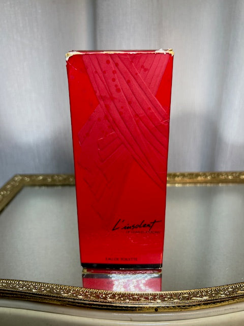 Charles Jourdan l’Insolent edt 50 ml. Rare, première édition vintage. Flacon plein/scellé