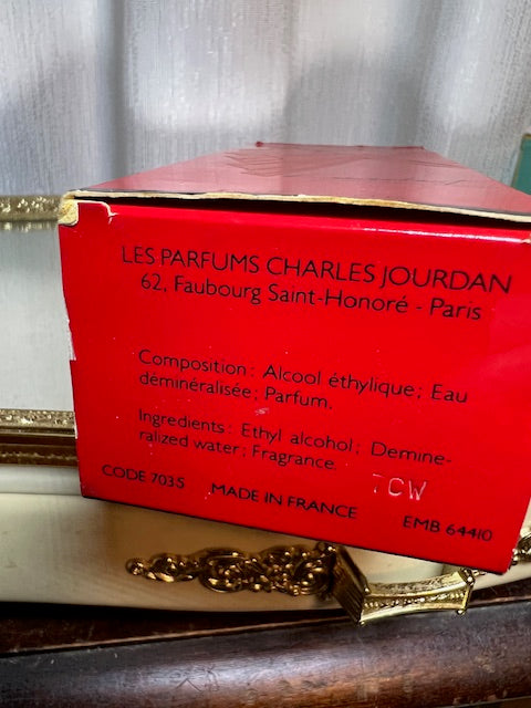 Charles Jourdan l’Insolent edt 50 ml. Rare, première édition vintage. Flacon plein/scellé