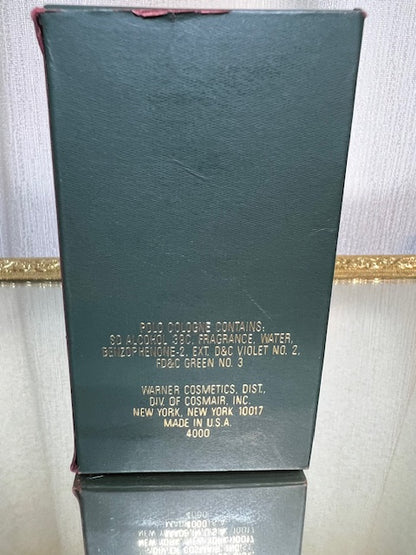 Eau de Cologne Polo Ralph Lauren 44 ml. Vintage 1978 original. Flacon scellé.