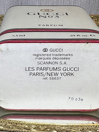 Gucci III extrait 7,5 ml. Vintage, édition originale. Flacon scellé.