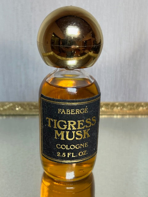 Faberge Tigress Musk eau de cologne 75 ml. Vintage. Sans boîte.