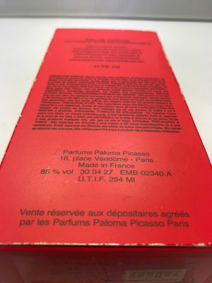 Paloma Picasso Eau de parfum 75ml. Rare vintage first 