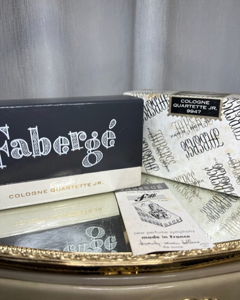 Faberge perfumes gift set. 4 parfums rare vintage 1970. Sealed bottle