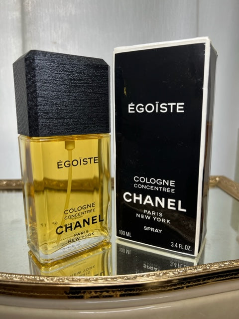 Egoiste Chanel cologne concentree 100 ml. Vintage 1992. Scull, box without