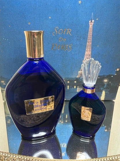 Soir de Paris Bourjois coffret parfum extrait 15 ml et edc 50 ml. Vintage années 50.