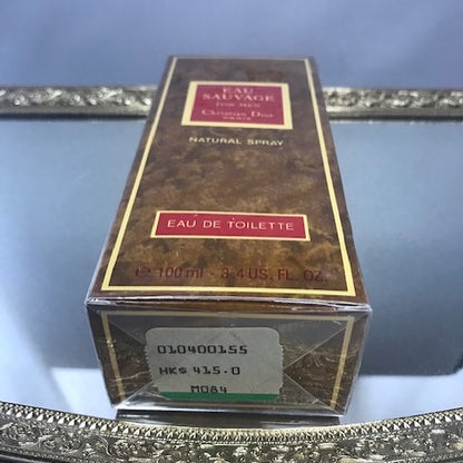 Eau Sauvage Pour Homme Dior edt 100 ml. Extreme rare edition 1970s. Sealed. Weight 298g!