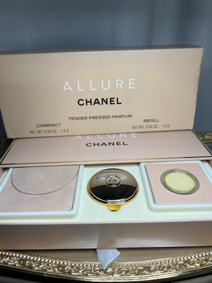 Coffret de parfums pressés Chanel Allure. Vintage 1996. Scellé