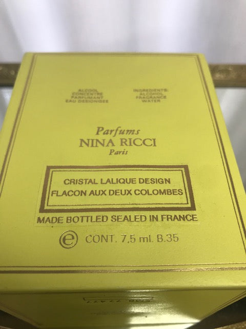 L’air du temps Nina Ricci pure parfum 7,5 ml. Scellé. Vintage 1970.